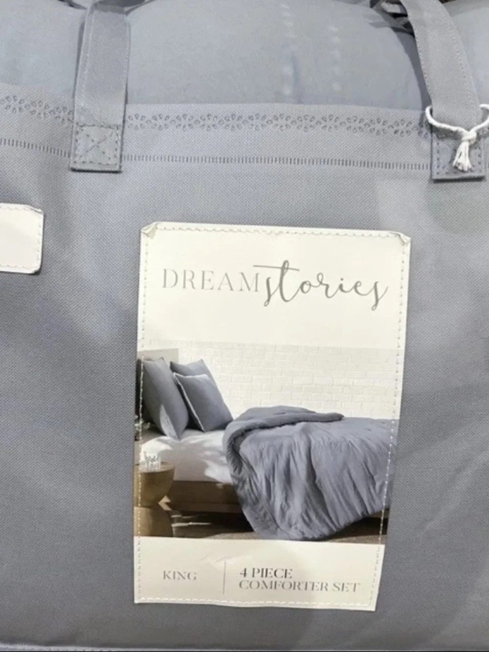 Dreamstories Vapor Blue King Comforter Set 4 Pieces 104”x90”